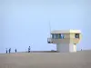 Leucate - Leucate Plage: sandy beach with lifeguard station