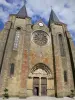 Levroux - Facade of the collegiate church of Saint-Sylvain