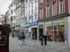 Lille - Fachadas de casas y tiendas en una calle comercial