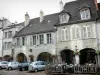 Lons-le-Saunier - Arcaded houses of the Commerce street (Arcades street) 