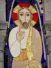 Lourdes - Domaine de la Grotte (santuarios, ciudad religiosa): mosaico de la fachada de la Basílica de Nuestra Señora del Rosario