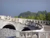 Lourdes - Domaine de la Grotte (santuarios, ciudad religiosa): rampa que conduce a la Basílica de la Inmaculada Concepción (Iglesia de arriba)