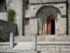 Lozèrian Aubrac - Portal of the Romanesque Sainte-Marie church in Nasbinals