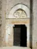 Maguelone大教堂 - 大教堂的雕刻门户