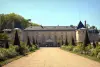 Malmaison Castle - Flowery park and facade of the castle