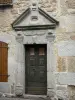 Le Malzieu-Ville - Door of a house in the medieval town