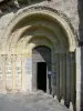 Le Mas-d'Agenais - Portal of the Saint-Vincent collegiate church of Romanesque style