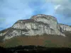 Massif des Bauges - Parc Naturel Régional du Massif des Bauges : falaises calcaires surplombant la forêt
