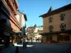 Megève - Shops and houses of the village (winter and summer sports resort)