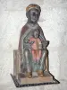 Meymac - Binnen in de abdijkerk van Saint-André-Saint-Léger: standbeeld van de Zwarte Madonna