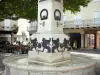Millau - Fountain of the Maréchal Foch square 
