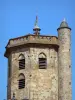 Millau - Top of the octagonal tower of the Millau belfry