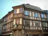 Molsheim - Ancient timber-framed house and an oriel window