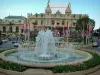 Monaco and Monte Carlo - Casino of Monte Carlo with fountain in front