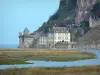 Mont-Saint-Michel - Building, tower, sea and salty meadows 