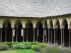 Mont-Saint-Michel - All'interno l'abbazia benedettina: il Wonder: chiostro