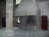 Mont-Saint-Michel - Benedictine abbey: Merveille: fireplace of the Knights room (Scriptorium)