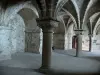 Mont-Saint-Michel - Inside of the Benedictine abbey: monks promenoir