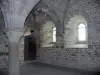 Mont-Saint-Michel - Intérieur de l'abbaye bénédictine : promenoir des moines