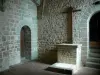 Mont-Saint-Michel - Intérieur de l'abbaye bénédictine : chapelle Saint-Etienne