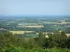 Montaigu hill - Montaigu panorama: view of the landscape of the Coëvrons grove from the top of the hill