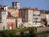Montauban - Fachadas de las casas que bordean el río Tarn