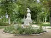 Montbard - Statue of Daubenton in Buffon Park