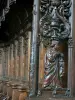 Montbenoît abbey - Wooden stalls of the abbey church