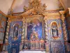 Montbrun-les-Bains - Interior de la iglesia: retablo de Bernus