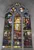 Montfort-l'Amaury - Canopies (stained glass) of the Saint-Pierre church