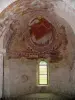 Montoire-сюр-ле-Луар - Интерьер часовни Сен-Жиль в романском стиле и его фрески (фрески)