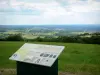 Morvan Regional Nature Park - View from the viewpoint indicator of Mount Justice