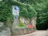 Mount Sainte-Odile - Rock and a ceramic station of the way of the Cross