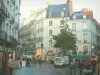 Nantes - Street, shops and buildings in the city