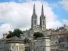 Niort - Steeples of the Saint-André church and facades of the old town