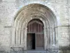 Oloron-Sainte-Marie - Portal de la iglesia de Sainte-Croix