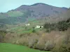 Paisajes de Aude - Granjas rodeado de prados y bosques
