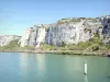 Paisajes de Drôme - Acantilados de piedra caliza del desfiladero de Donzère que dominan el río Ródano