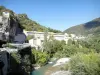 Paisajes de Drôme - Panorama desde el puente Roman de Nyons que cruza el Eygues