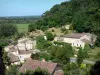 Paisajes de la Gironda - Vista de las casas de la aldea de Langoiran