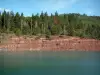 Paisajes del interior de Var - Bosques, árboles, arbustos y el lago