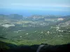 Paisajes del litoral corso - Teghime cervical, con vistas a la costa y el mar