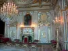 Palace of Fontainebleau - Interior of  the Palace of Fontainebleau: State Apartments: Throne room (former room of the King)