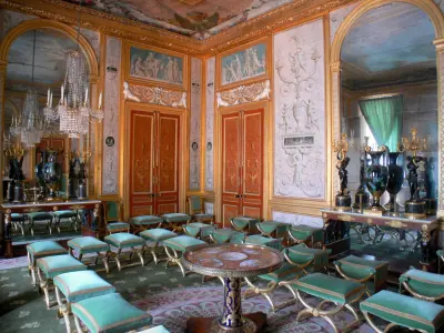Interiors of the Château de Fontainebleau., One of the apar…
