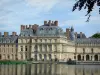 Palace of Fontainebleau - Carp pond and facades of the Palace of Fontainebleau