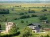 Paysages de l'Eure - Maisons et prés du marais Vernier