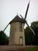Paysages de Vendée - Moulin des Justices (moulin à vent), à Saint-Michel-Mont-Mercure