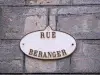 Pézenas - Calle signo Beranger