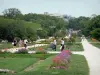 Plants garden - Flowerbeds of the French formal garden