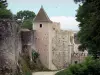 Provins - Fortified walls (medieval fortifications) of the upper town: towers and ramparts